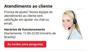 Atendimento ao cliente Royal Panda