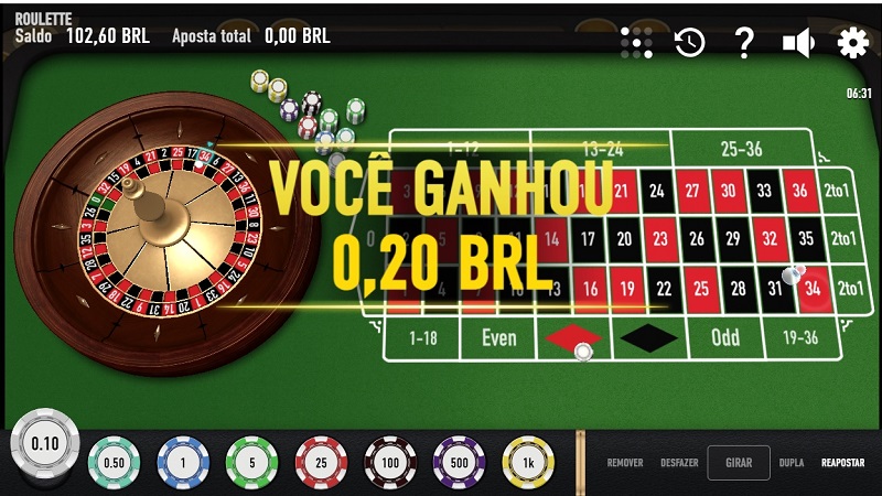 Roulette Relax Betsson 10 centavos